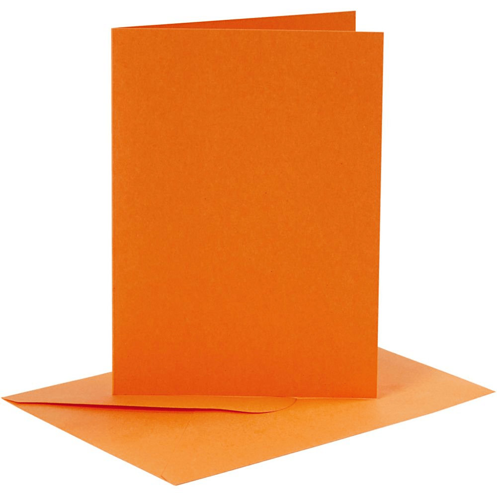 Coloured Blank Cards with Envelopes: 10.5x15 cm - 6pk | Buy Online from The Home Crafters