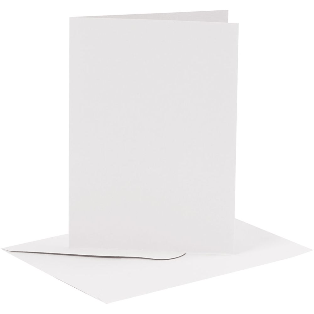 Coloured Blank Cards with Envelopes: 10.5x15 cm - 6pk | Buy Online from The Home Crafters
