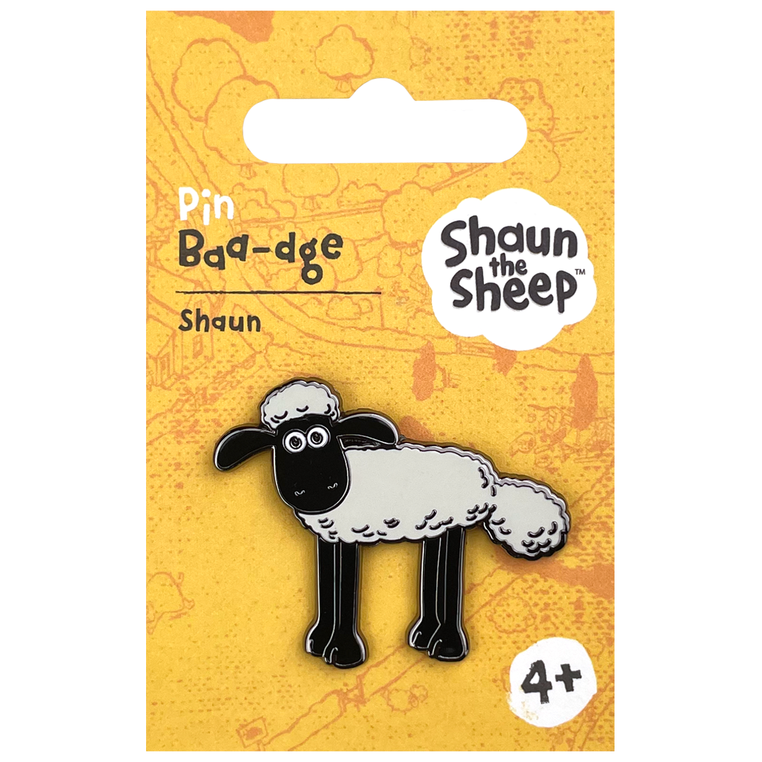 Shaun the Sheep Standing Pin Badge