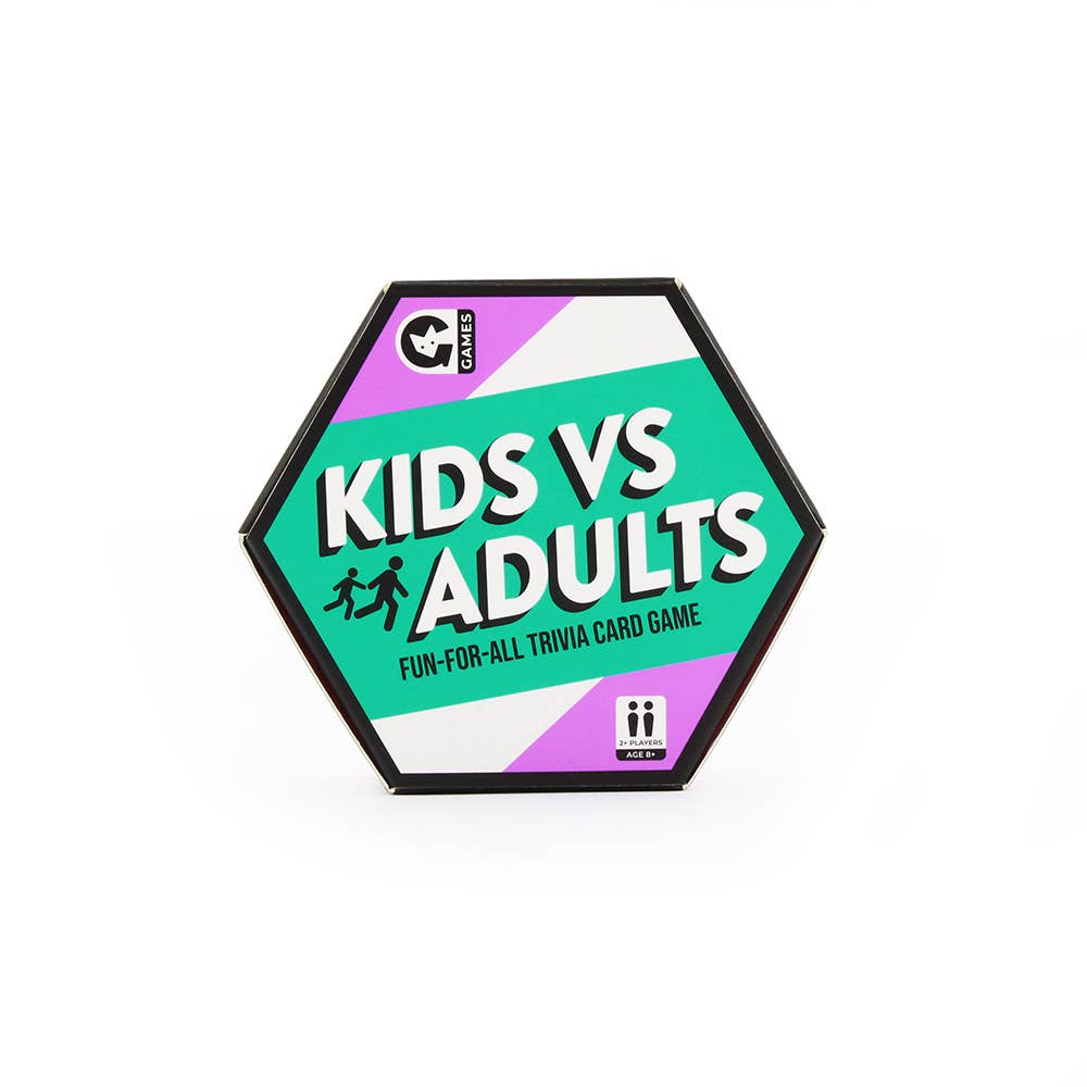 Hexagon Pocket Card Game - Kids vs Adults | Buy Online from The Home Crafters