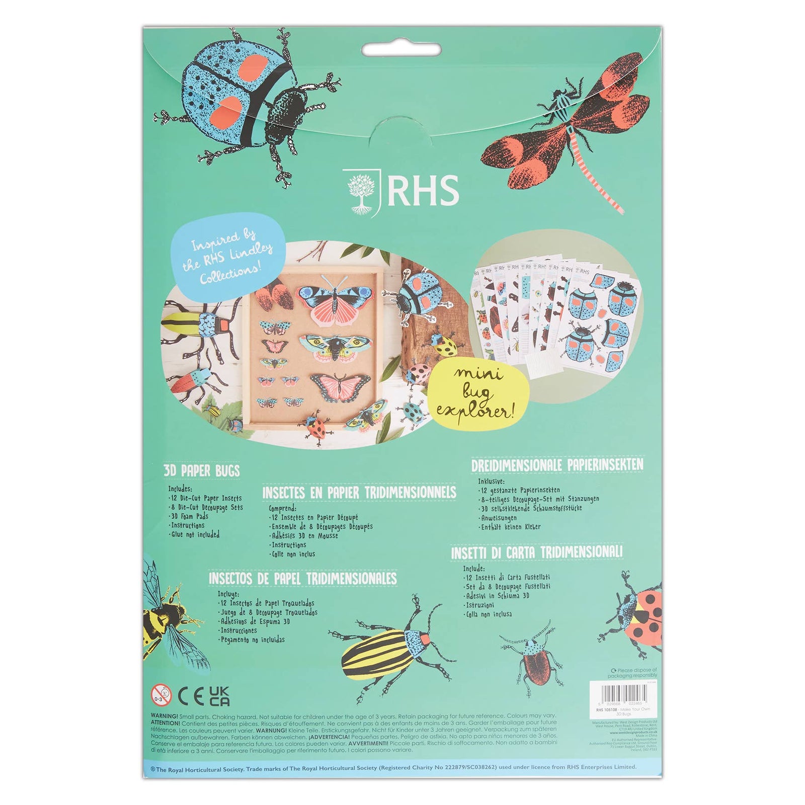Royal Horticultural Society Make Your Own 3D Bugs Kit