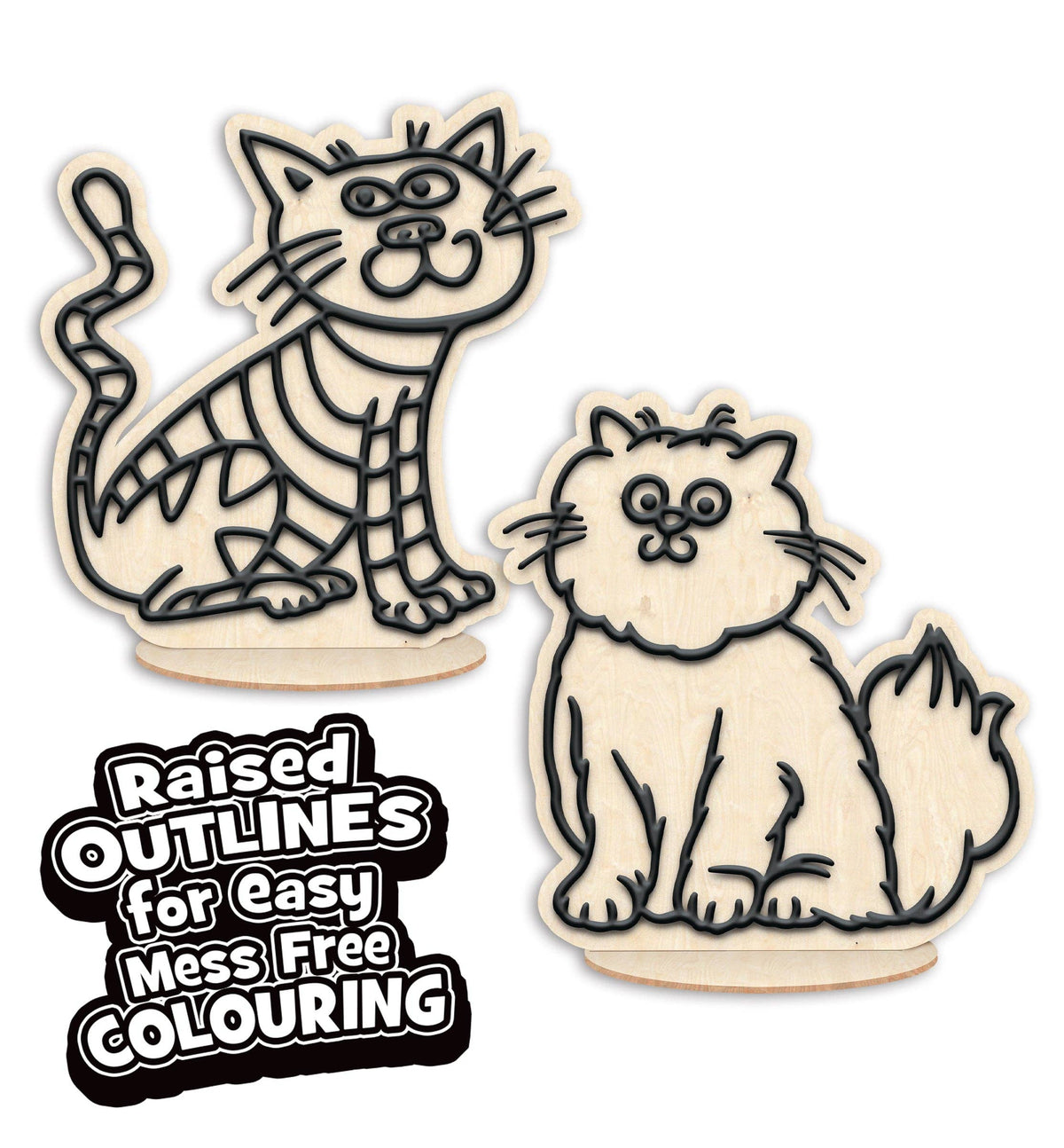 Cat Clay Colouring Kit