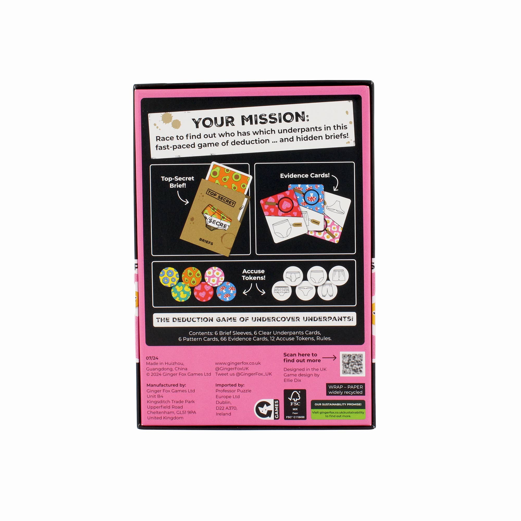 Tope Secret Briefs Party Game | Buy Online from The Home Crafters