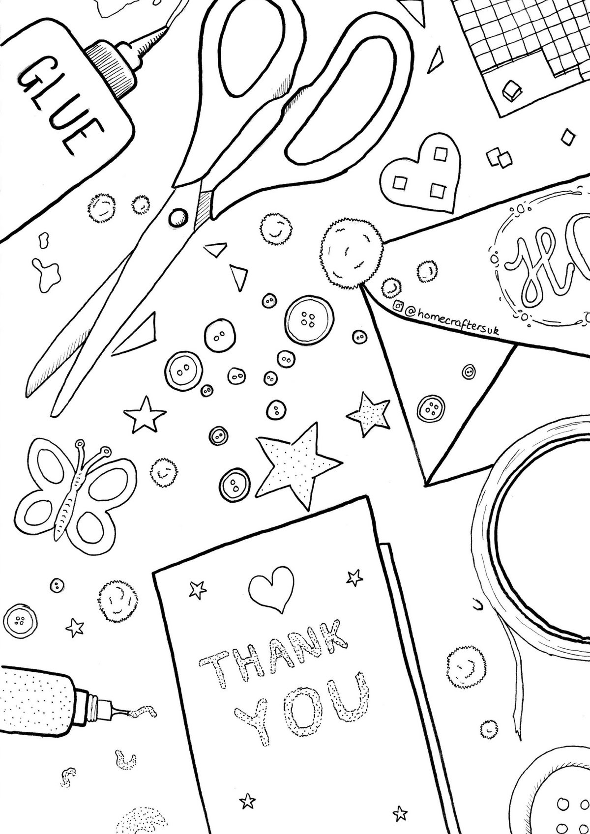 Kids Colouring Pages... and other free stuff! – The Home Crafters Ltd.