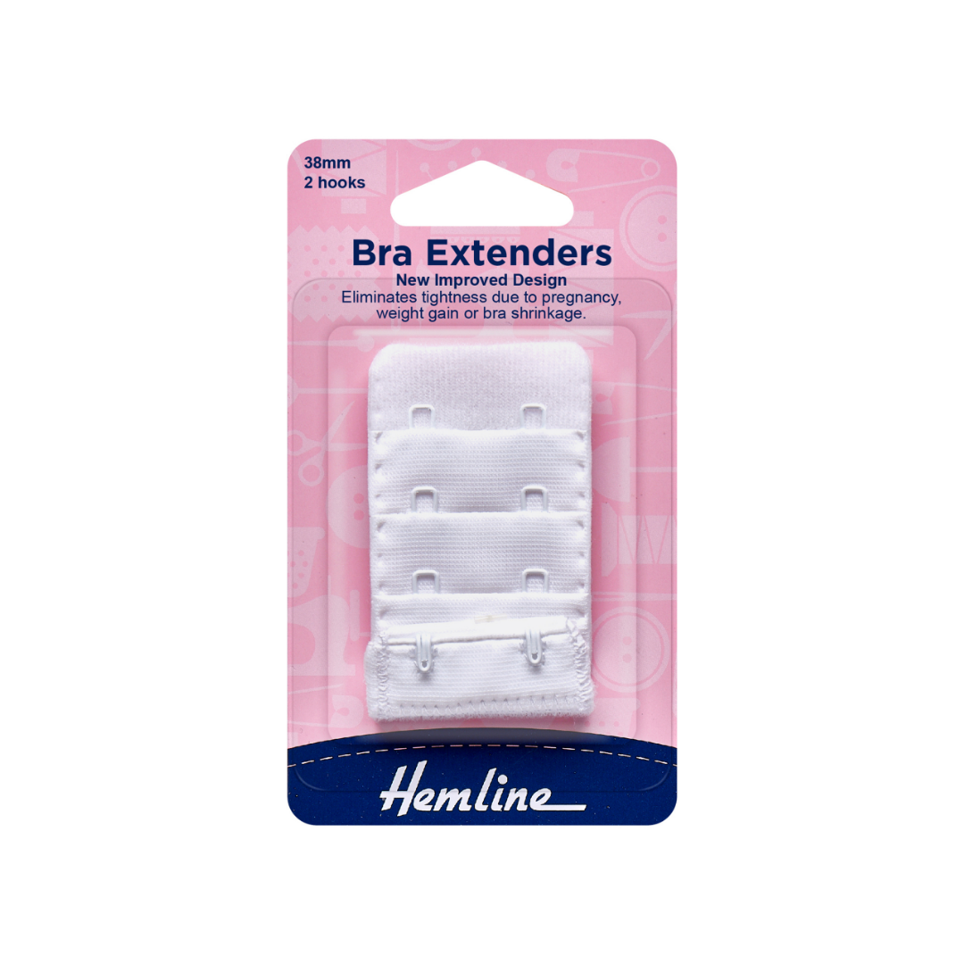 Hemline Bra Back Extender - choice of colour & size