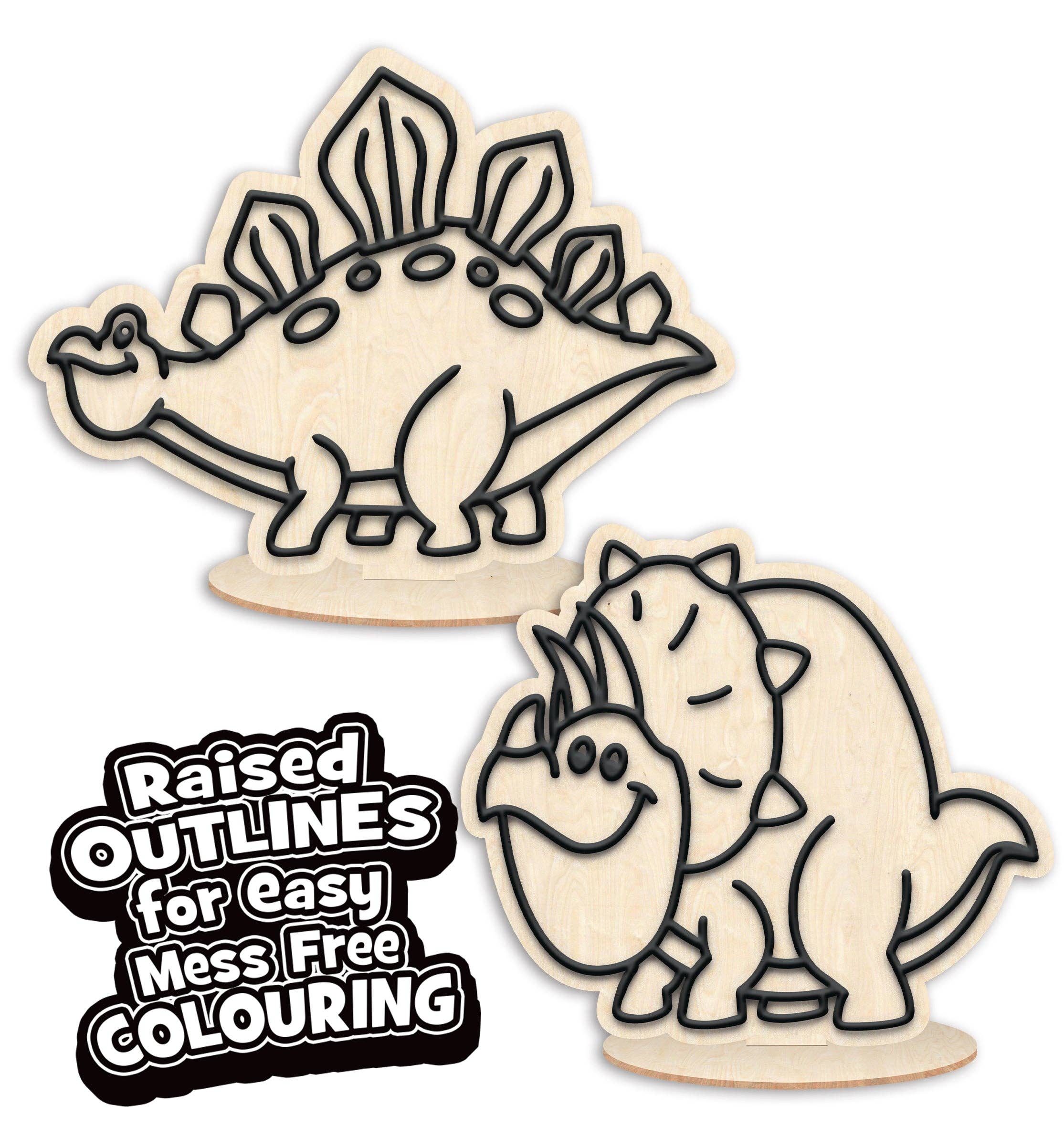 Dinosaur Clay Colouring. Kit | Buy Online from The Home Crafters