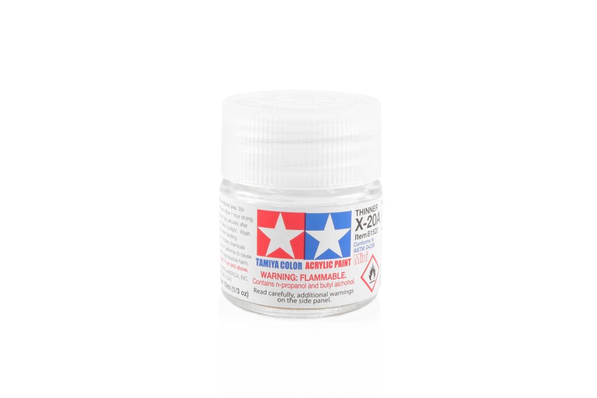 Tamiya Acrylic Mini X-20A Thinner - 10ml