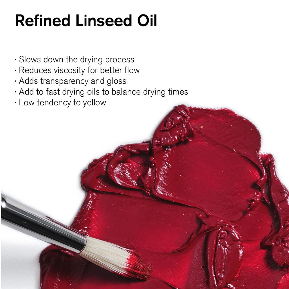 Winsor & Newton Refined Linseed Oil 75ml | Buy Online from The Home Crafters
