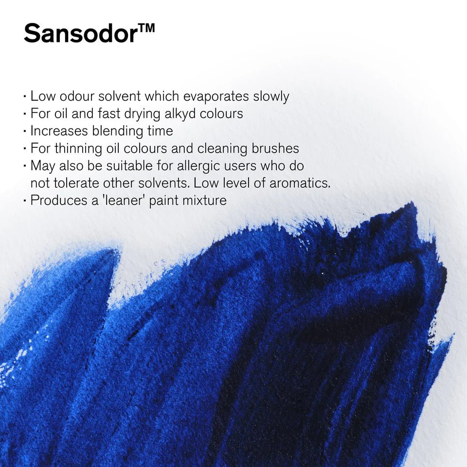Winsor & Newton Sansodor (Low Odour Solvent) 75ml | Buy Online from The Home Crafters