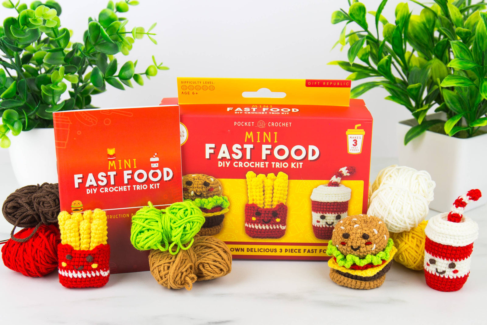 Pocket Crochet Craft Kits – Mini Fast Food