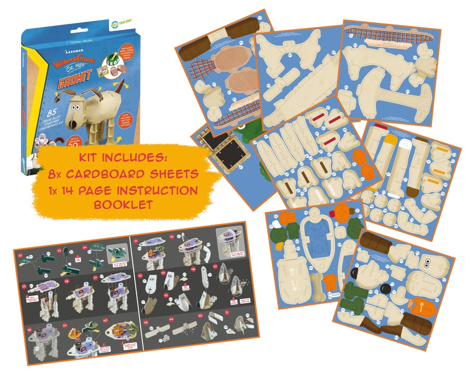 Build Your Own Wallace & Gromit, Gromit - Craft Kit | Buy Online from The Home Crafters
