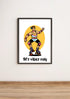 90s Vibes Only – Retro Roller Skater Art Print | Buy Online from The Home Crafters