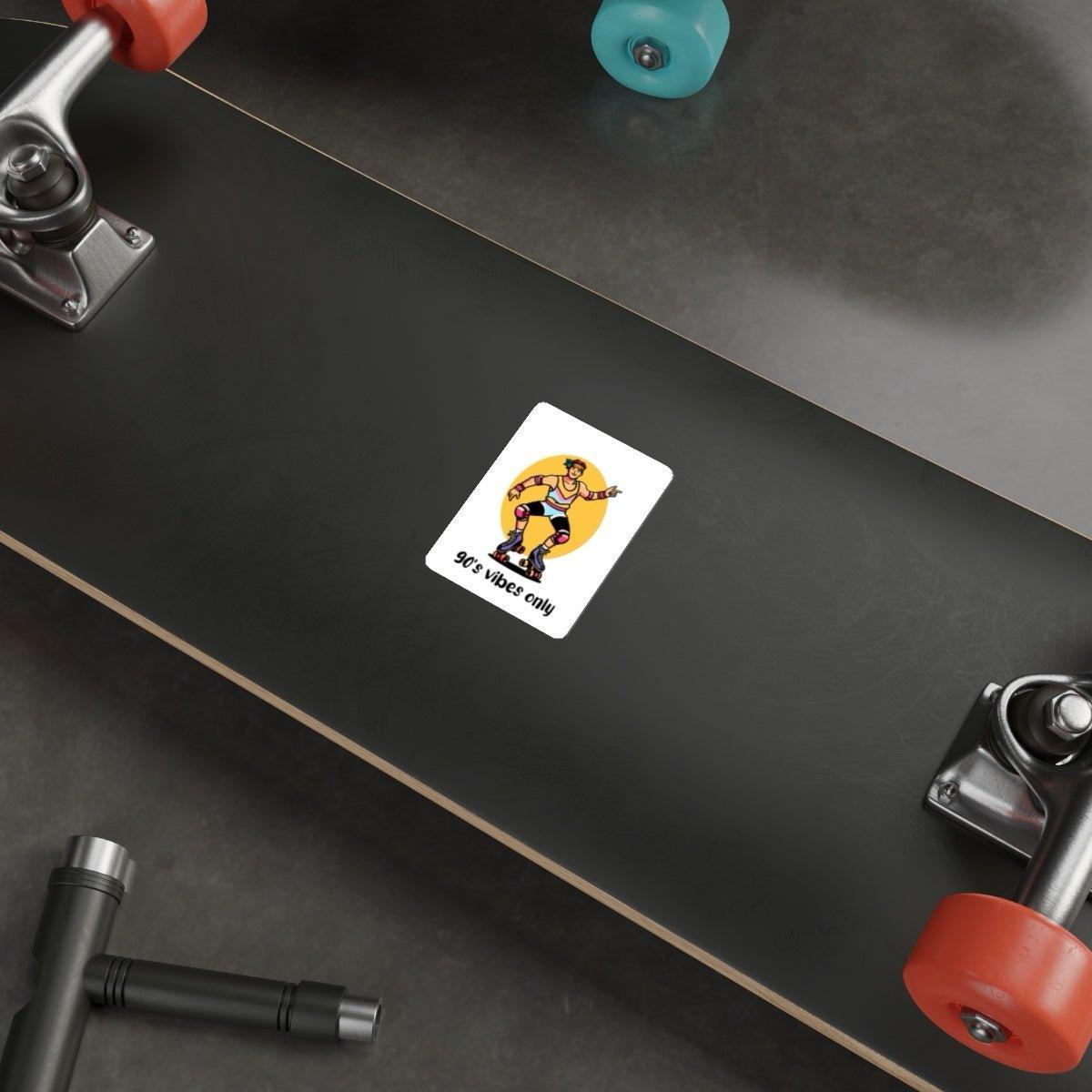 90s Vibes Only – Retro Roller Skater Sticker | Buy Online from The Home Crafters