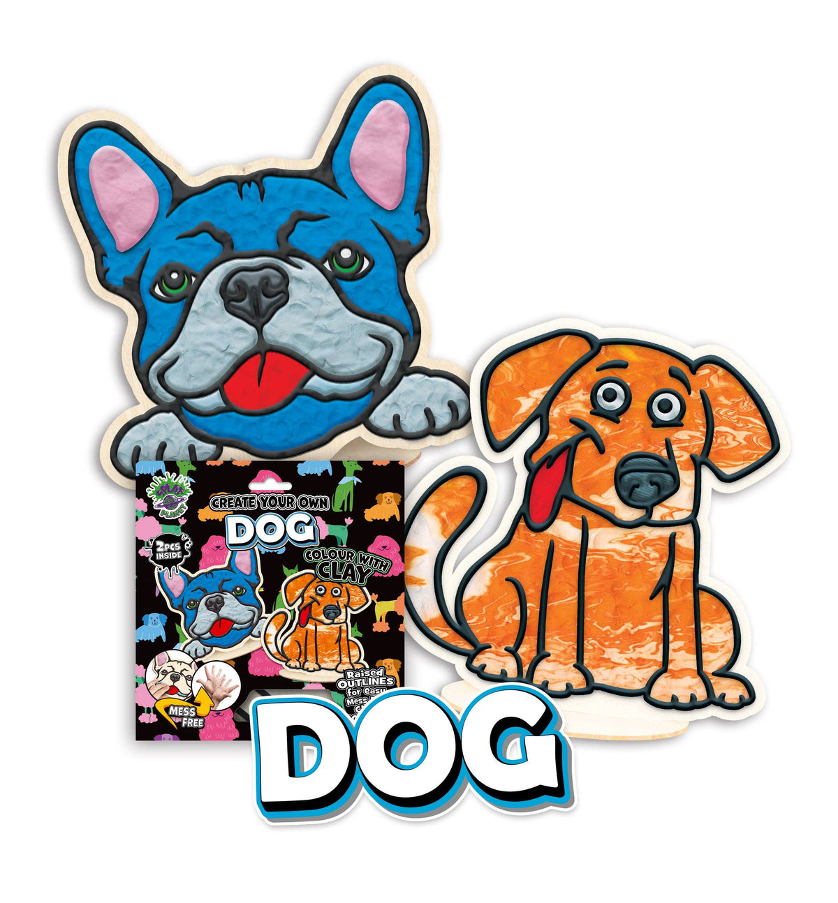 Dog Clay Colouring Kit