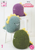 King Cole Squishy Dinosaur Toys Knitting Pattern 9216 - Mega Chunky | Buy Online from The Home Crafters