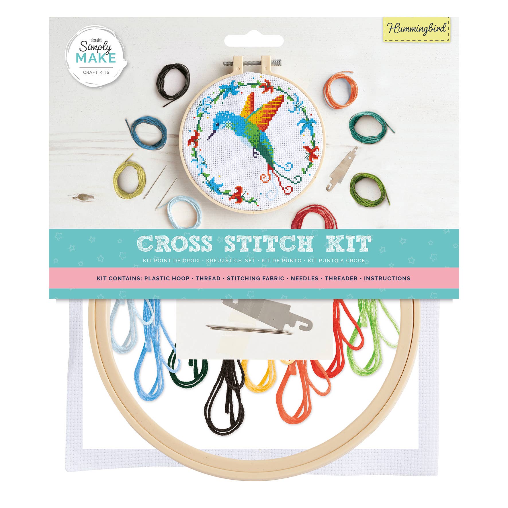 Simply Make Cross Stitch Kit - Hummingbird | Buy Online from The Home Crafters