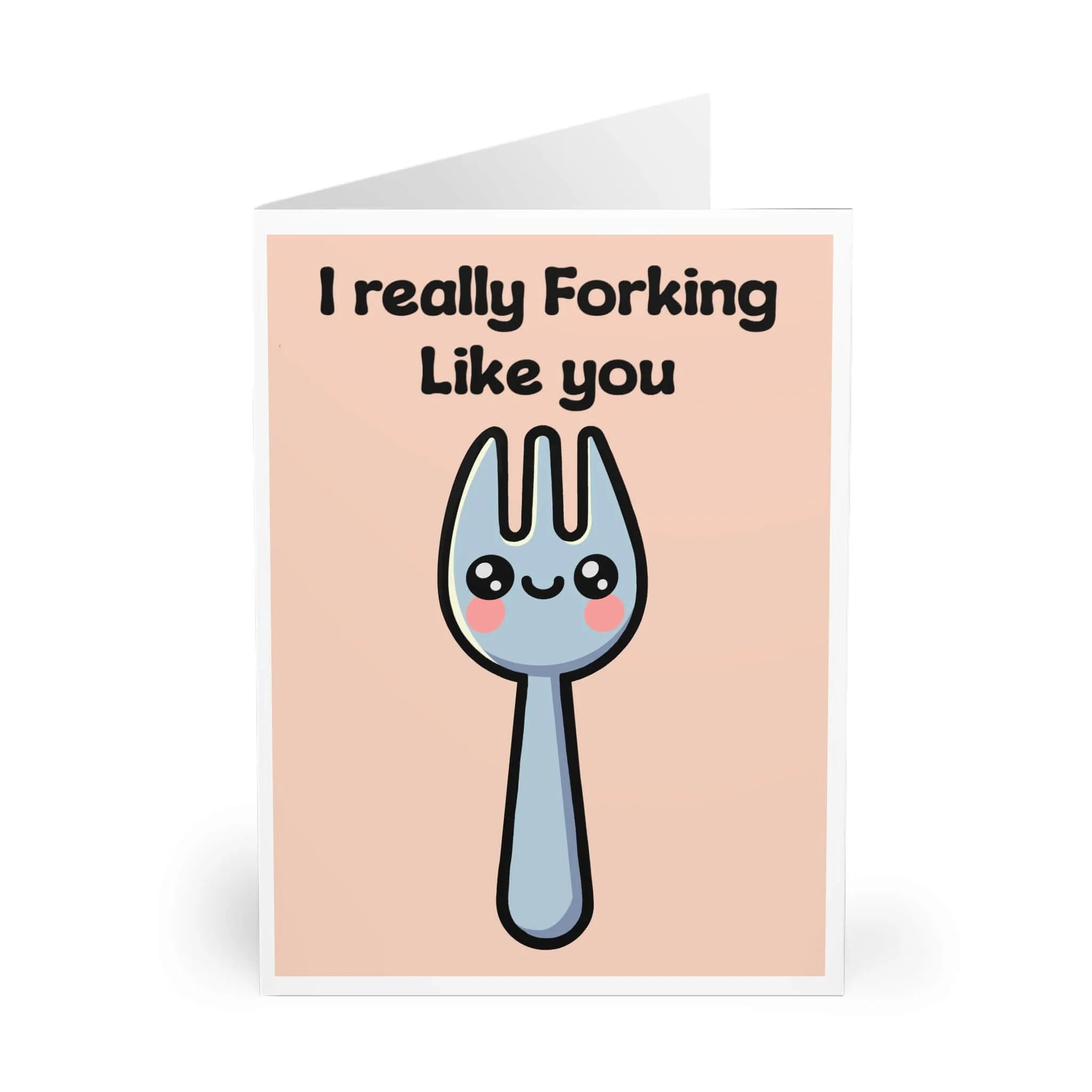 I Really Forking Like You – Funny Pun Card | Buy Online from The Home Crafters