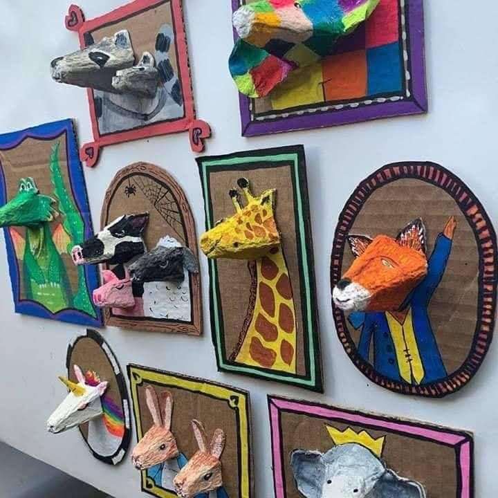 Kids Craft Workshops: Mixed Media Animal Egg Carton Portraits - Thursday 23rd July