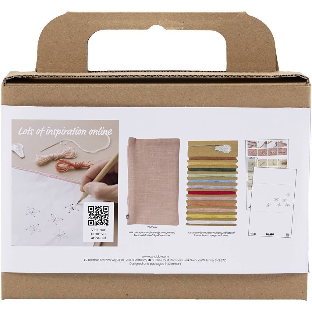 Mini Craft Kit: Embroidery - Clutch Bag