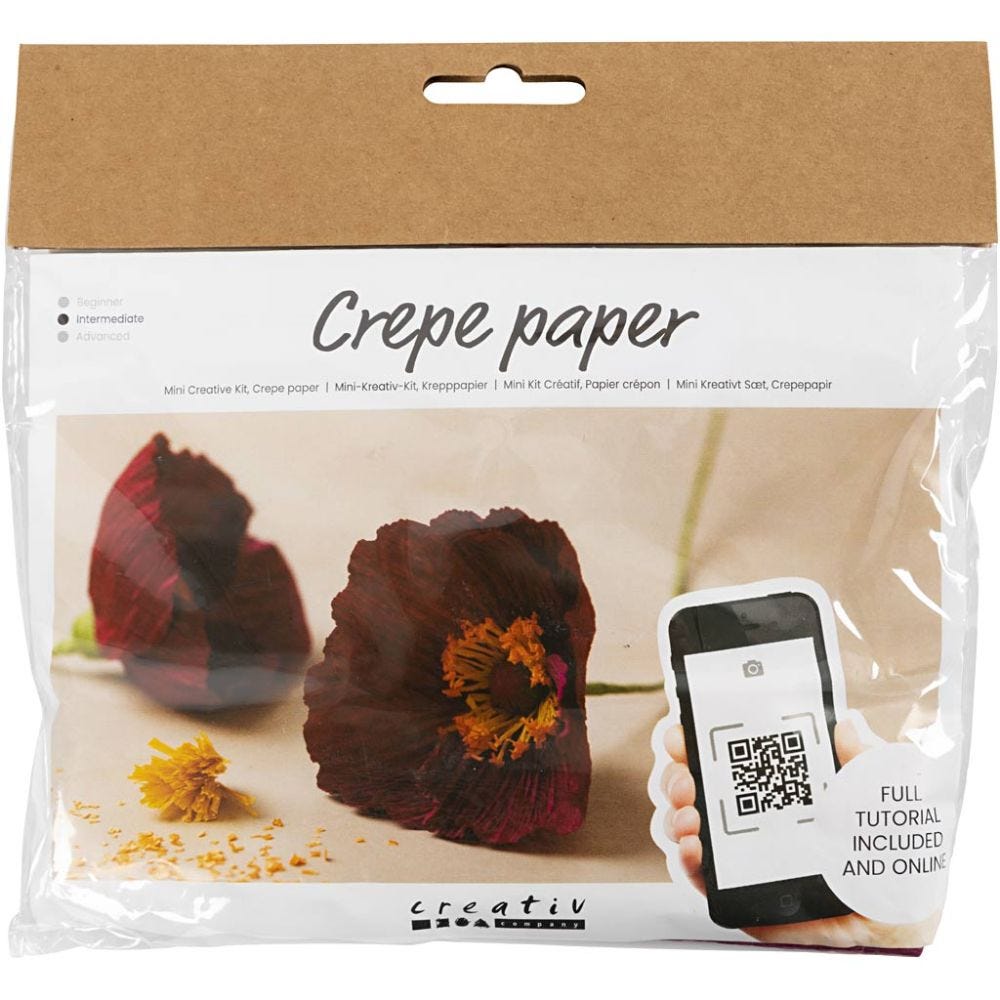 Mini Craft Kit: Crepe Paper - Poppies