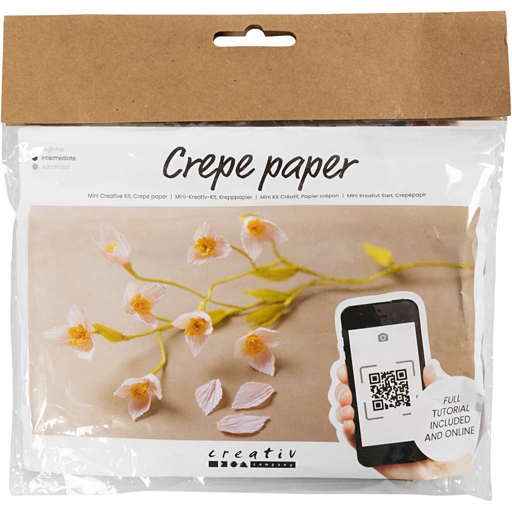 Mini Craft Kit: Crepe Paper - Cherry Blossom