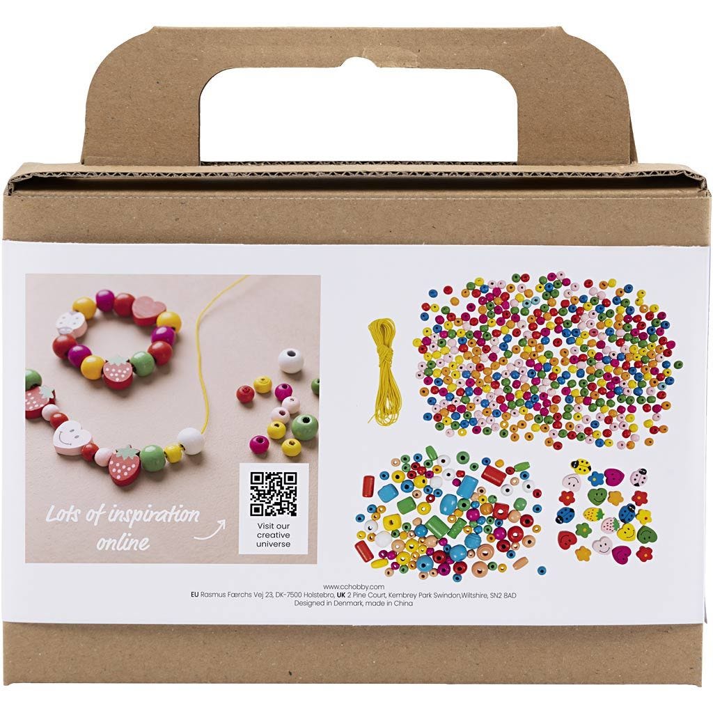 Mini Craft Kit: Beaded Jewellery - Bright Colours
