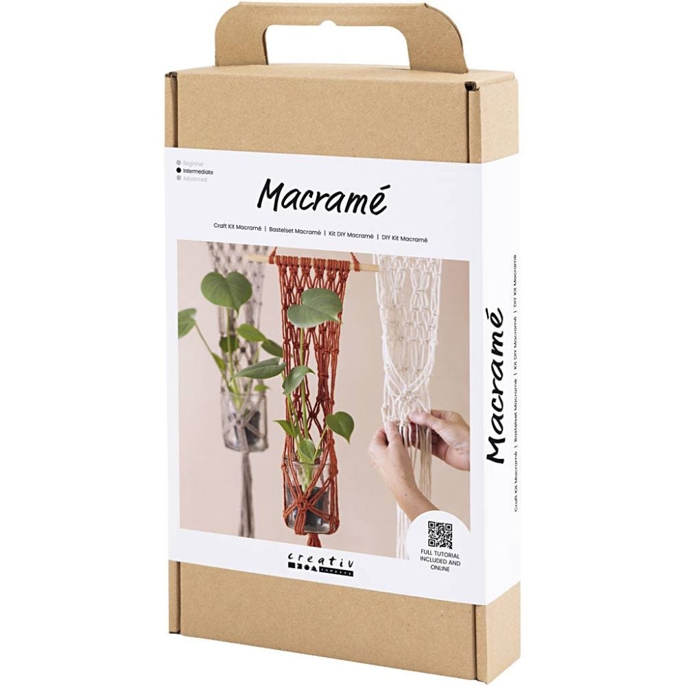 Macramé Craft Kit  - Flower Hanger
