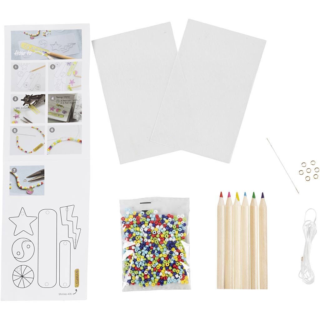 Mini Craft Kit: Jewellery - Shrink Plastic | Buy Online from The Home Crafters