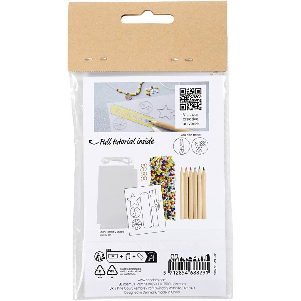 Mini Craft Kit: Jewellery - Shrink Plastic | Buy Online from The Home Crafters
