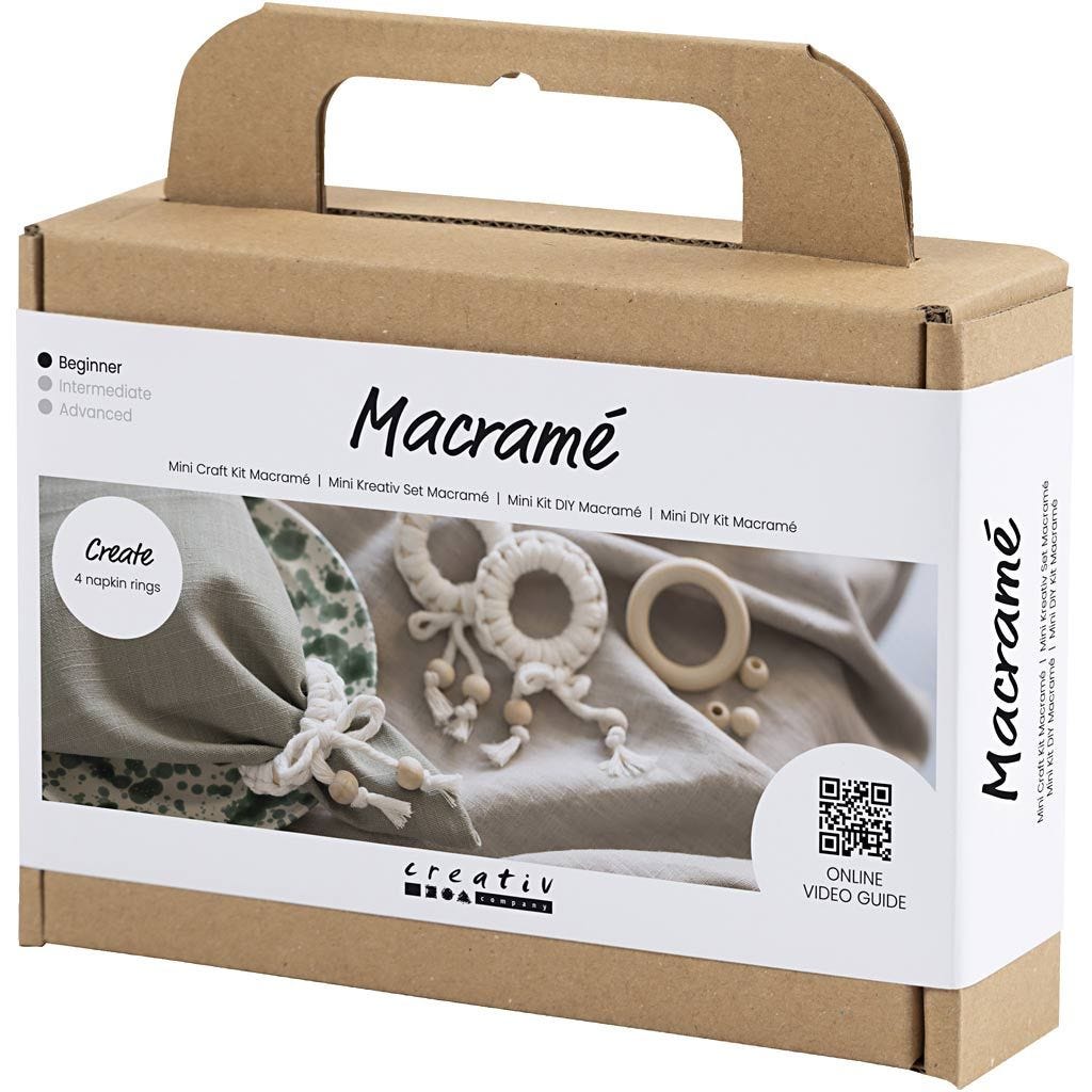 Mini Craft Kit: Macramé - Napkin Rings