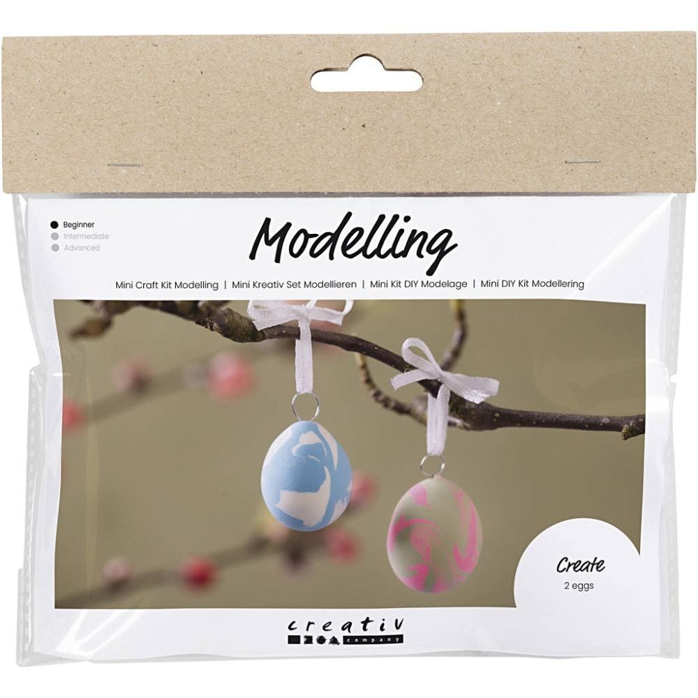 Mini Craft Kit: Modelling - Marbled Easter Eggs
