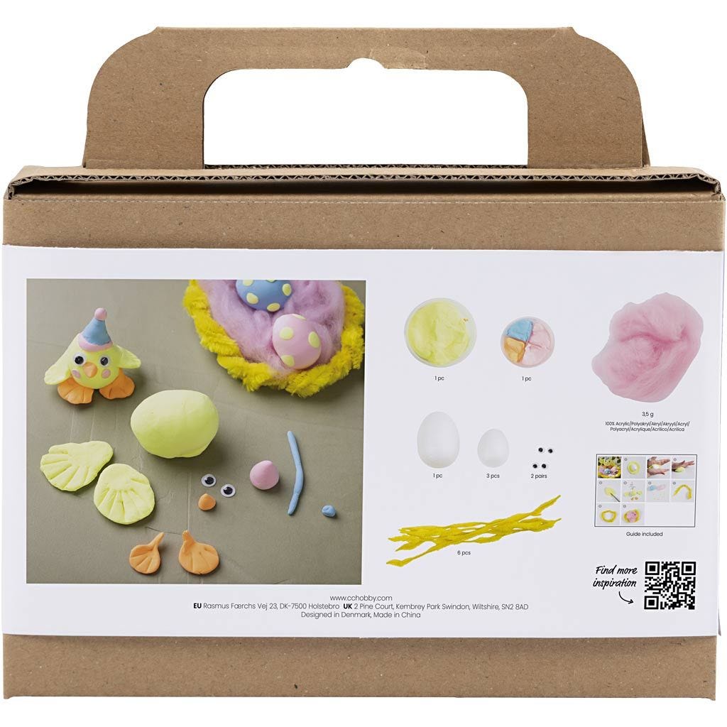 Mini Craft Kit: Modelling - Easter Chick Family