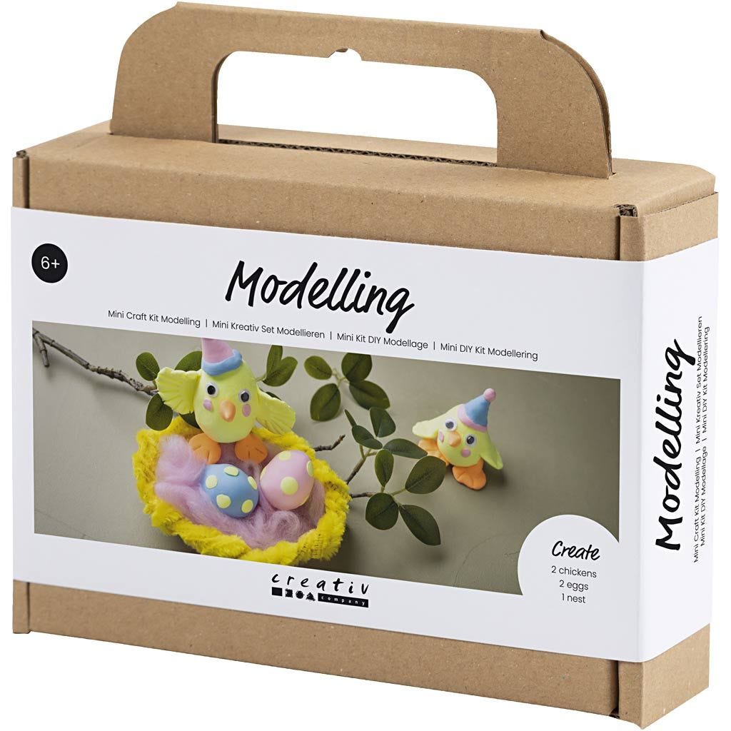 Mini Craft Kit: Modelling - Easter Chick Family