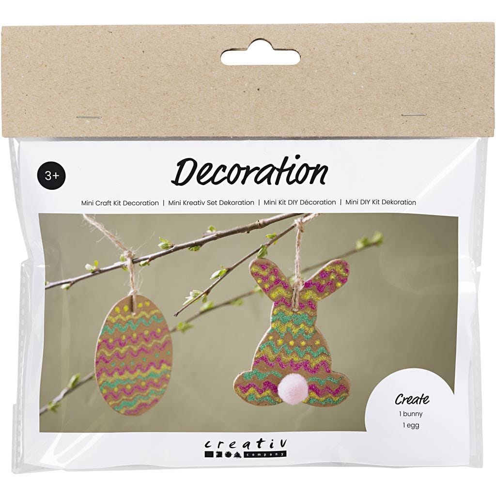 Mini Craft Kit: Easter Decorations - Egg & Rabbit