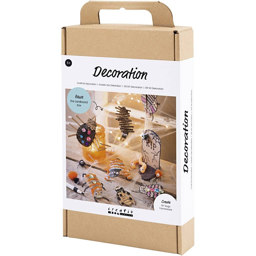 Halloween Decorations Craft Kit - Insects, Worms & Tombstones