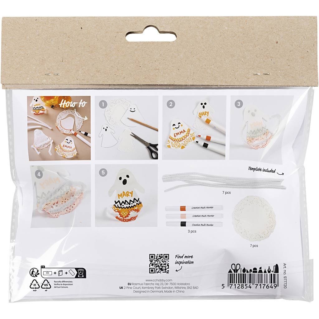 Halloween Mini Craft Kit - Ghosts