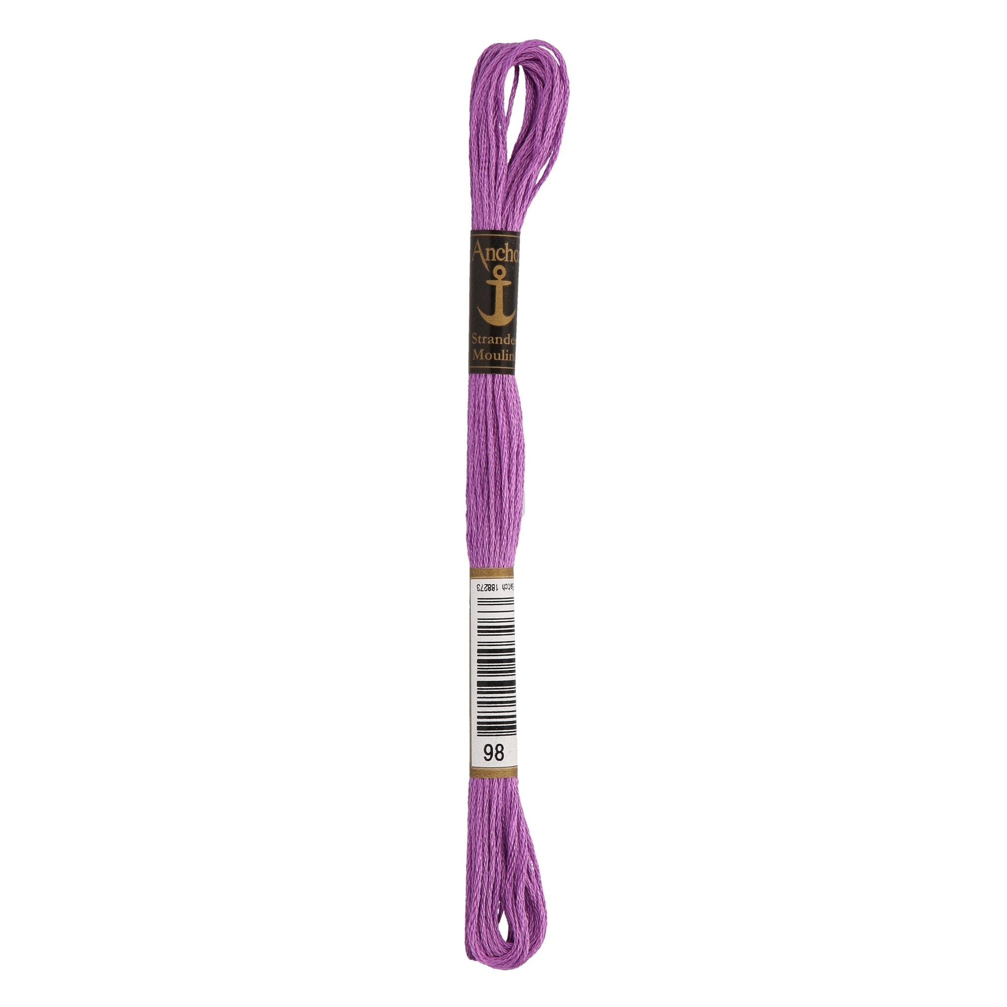 98: Anchor Stranded Mouline Cotton Skein - 8m | Buy Online from The Home Crafters