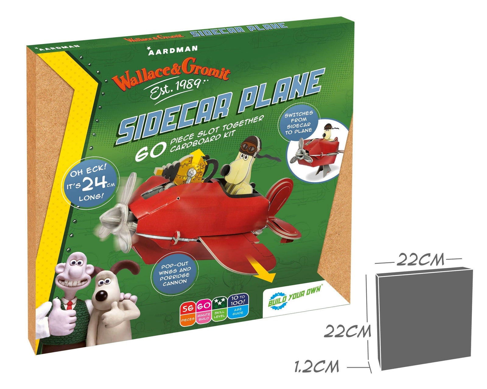 Build Your Own Wallace & Gromit Sidecar Plane - Eco - Friendly Kit | Buy Online from The Home Crafters