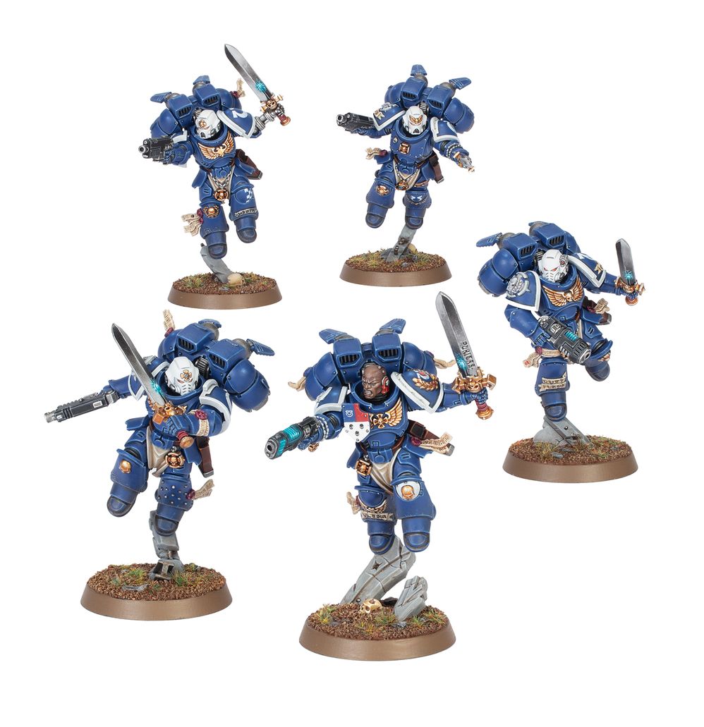 Space Marines: Vanguard Veteran Squad with Jump Packs
