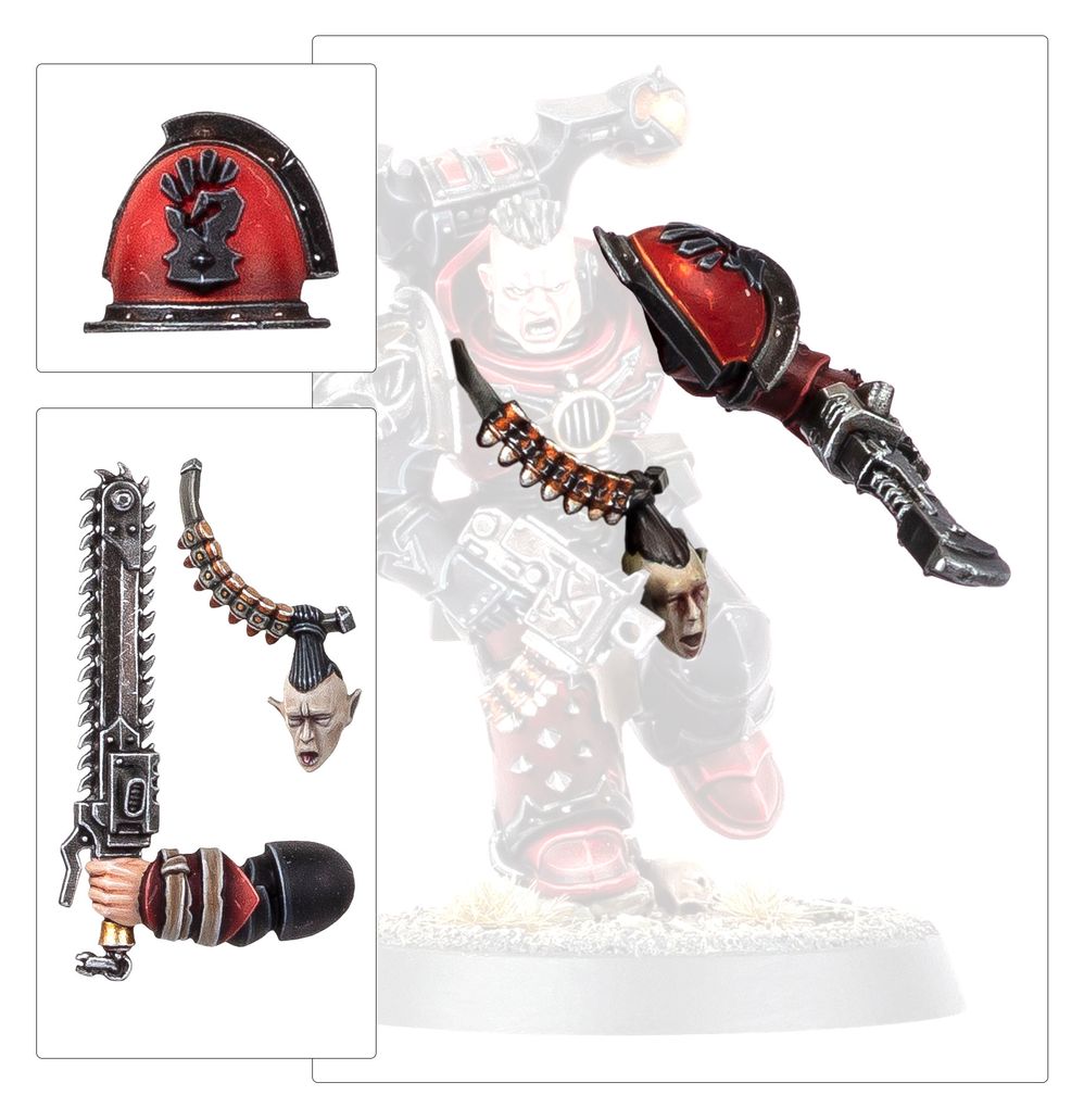 Chaos Space Marines: Red Corsairs Upgrades & Transfers | Buy Online from The Home Crafters