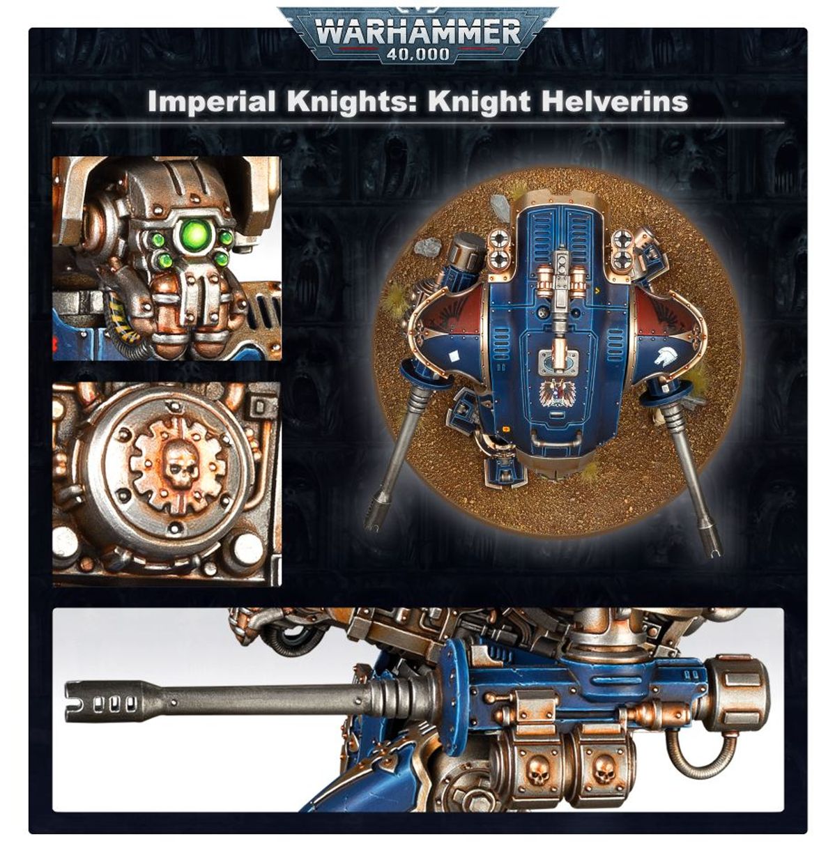 Warhammer 40k: Imperial Knights: Knight Armigers (Helverins)