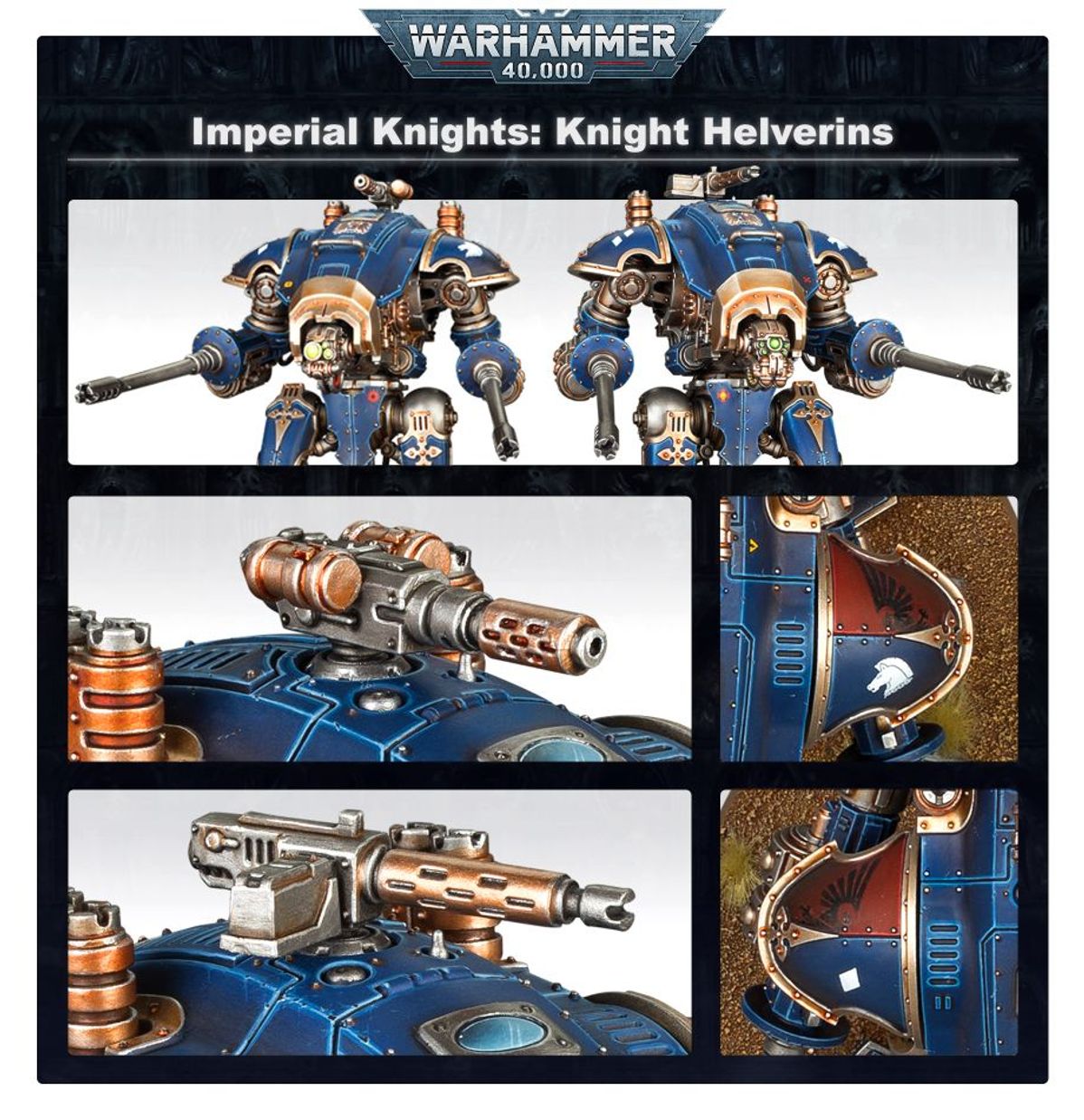 Warhammer 40k: Imperial Knights: Knight Armigers (Helverins)