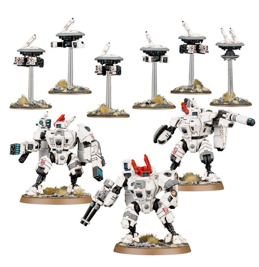 Tau Empire: XV8 Crisis Battlesuits Team