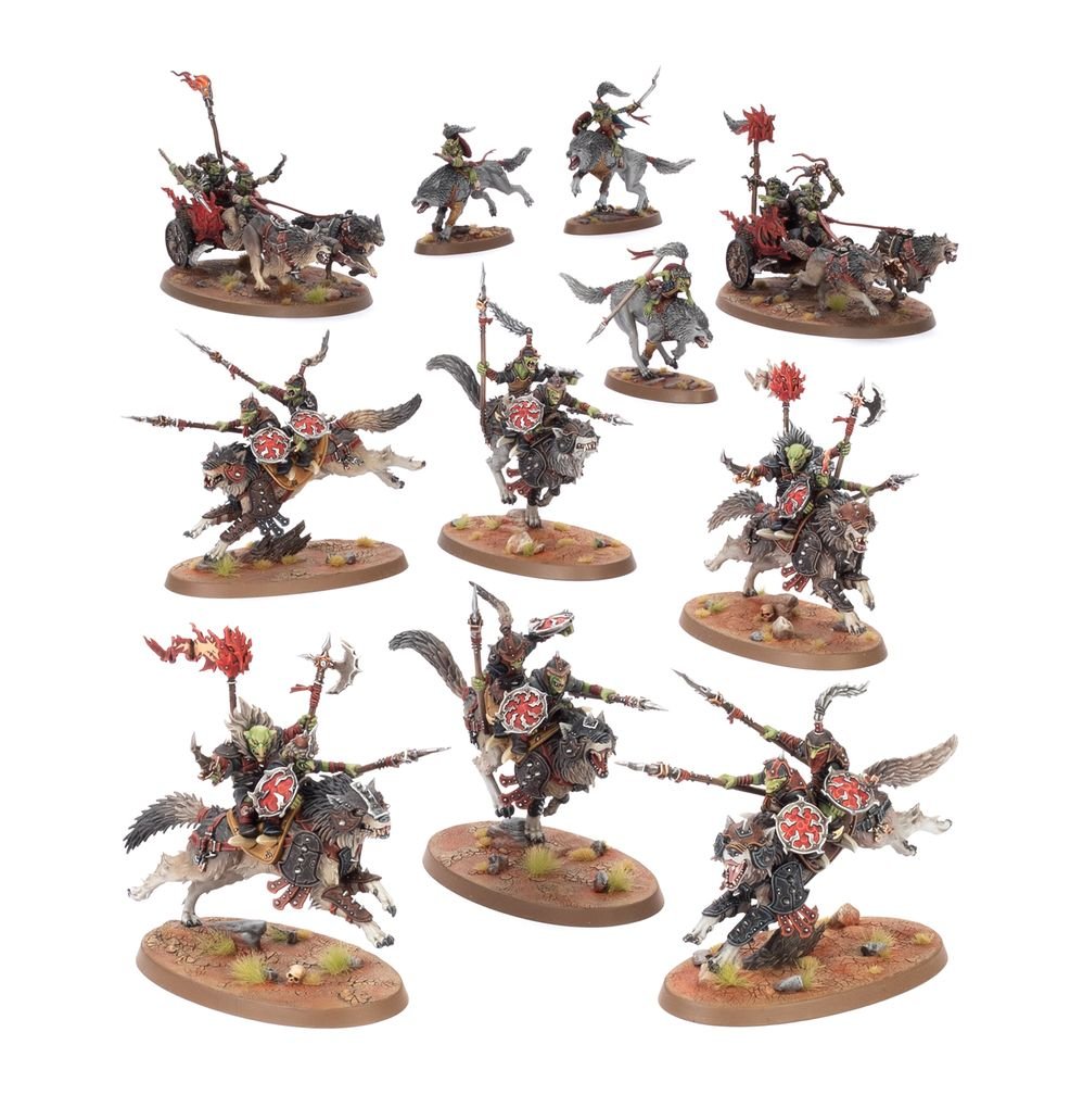Spearhead: Gloomspite Gitz – Snarlpack Huntaz | Buy Online from The Home Crafters