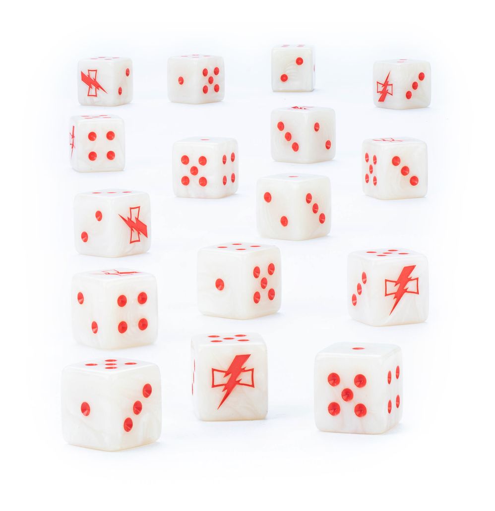Warhammer 40000: White Scars Dice | Buy Online from The Home Crafters