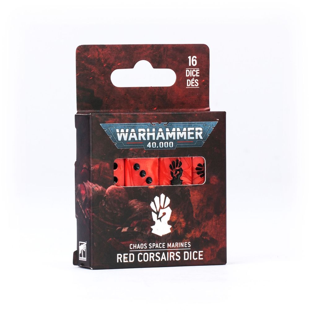Chaos Space Marines: Red Corsairs Dice | Buy Online from The Home Crafters