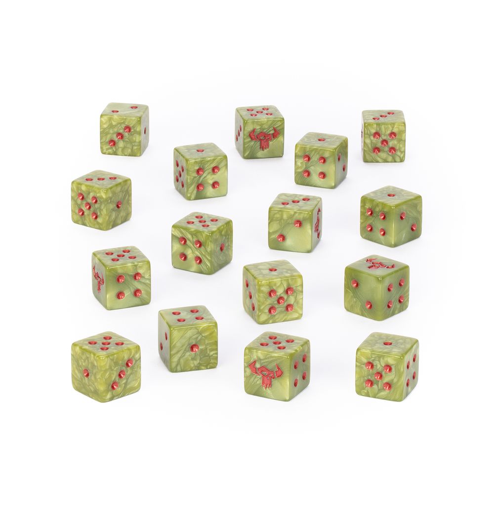 Warhammer 40,000: Orks Dice | Buy Online from The Home Crafters