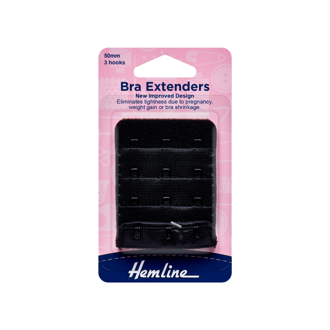 Hemline Bra Back Extender - choice of colour & size