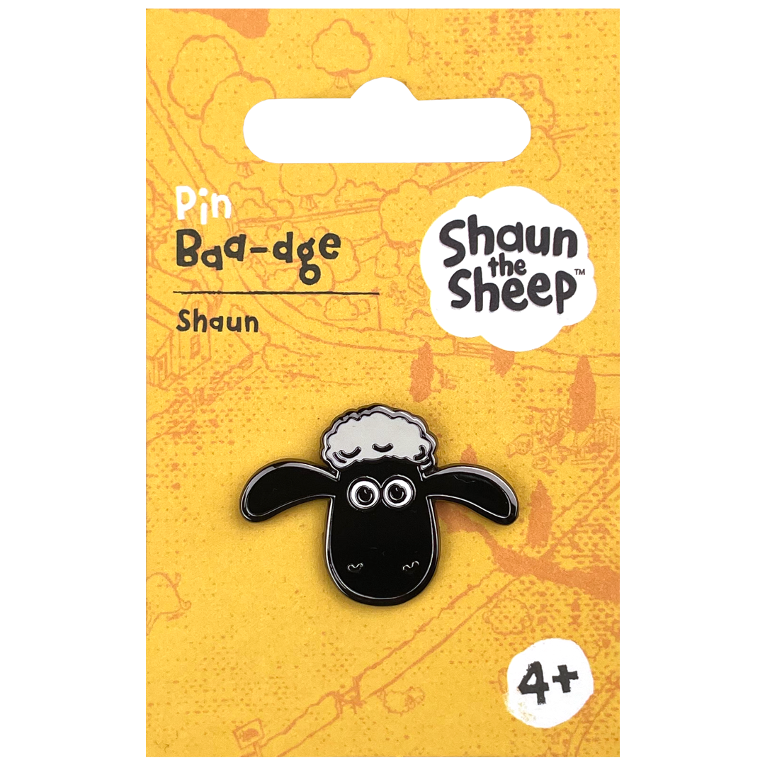 Shaun the Sheep Face Pin Badge