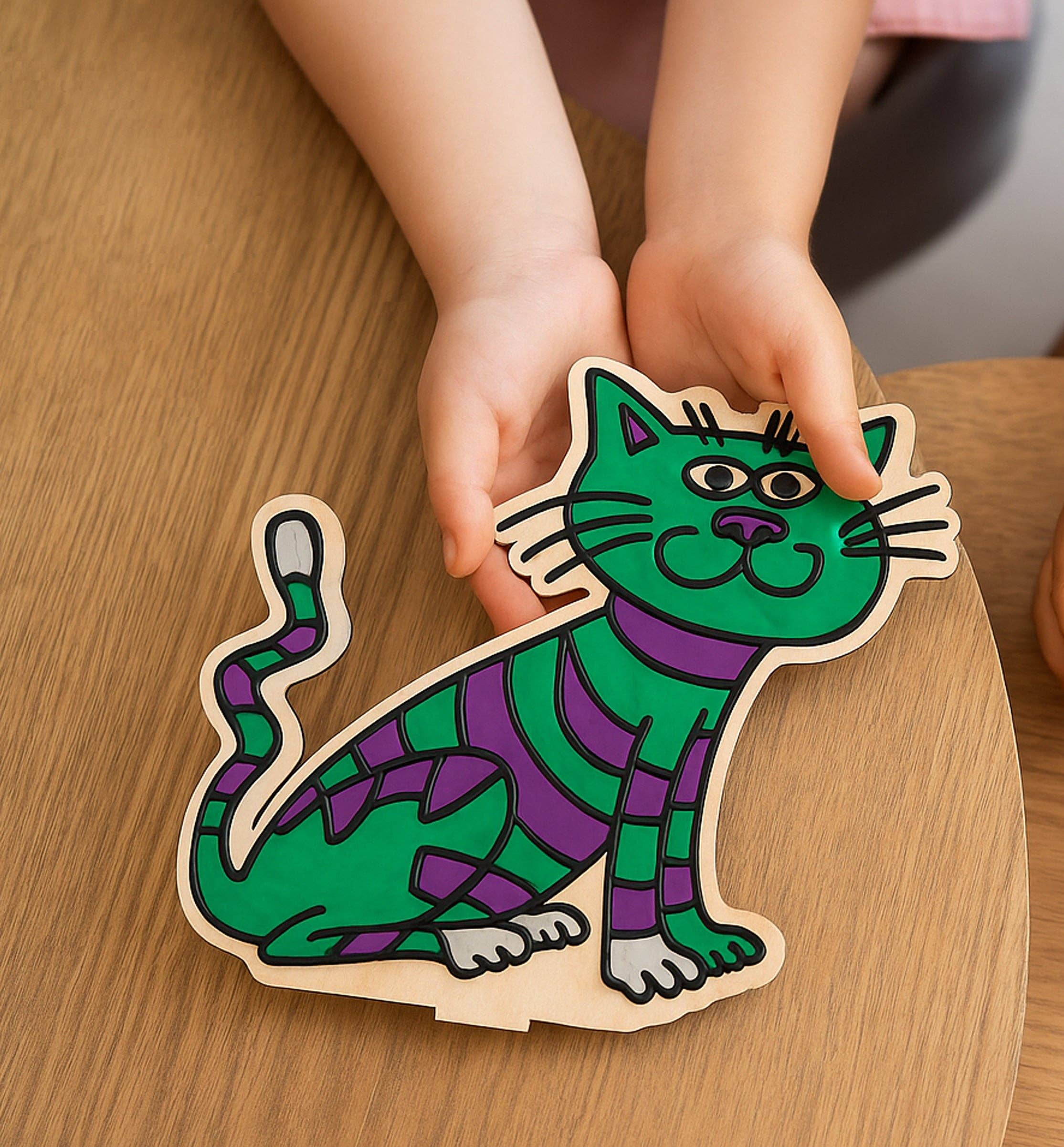 Cat Clay Colouring Kit